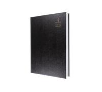 Collins Bureau - Agenda 2026 sur 12 mois, 2 pages par jour, couverture rigide A4 - Noir (47,99-26)