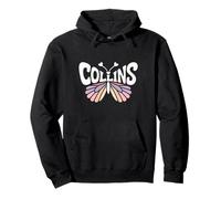 Collins Butterfly - Word Art personnalisé avec nom Mignon Sweat à Capuche