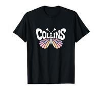 Collins Butterfly - Word Art personnalisé avec nom Mignon T-Shirt