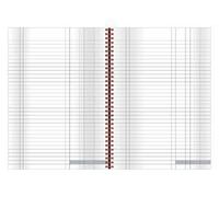 Collins Cahier/livre de caisse à doubles spirales Format A5 120 pages