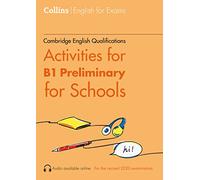 Activities for B1 Preliminary for Schools by Rebecca Adlard Paperback Book Rebecca Adlard (Auteur)