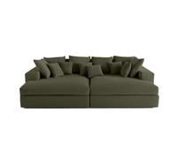 Lisa design Canapé droit 3 places en velours 272 x 272 x 75 cm Vert G