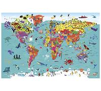 Collins Carte du monde pour enfant Poster 92,1 x 61,6 cm