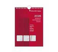 Collins Colplan - Agenda hebdomadaire 2026 12 mois A5 - Rouge (60-26)