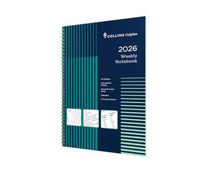 Collins Colplan - Calendrier 2026 12 mois, semainier avec notes, couverture à spirales A4 (62-26)