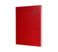 Collins Debden Agenda journalier 2024 format A5 de janvier à décembre Rouge 52,15-24
