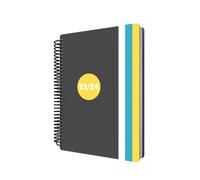 Collins Debden Collins FP51M.45-2324 Delta Agenda académique journalier 2023-2024 1 jour par page A5 pour l'école, le collège ou l'université Jaune Format A5