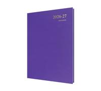 Collins Debden Essential Agenda annuel 2026-2027 13 mois A4 1 jour par page avec rendez-vous Violet