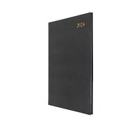Collins Debden Essential Agenda semainier 2024 complet 2024 journalier hebdomadaire et mensuel Format A4 Noir
