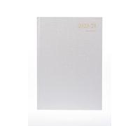 Collins Debden Essentials ESSA41M.48-2324 Agenda académique 2023-24 un jour par page (rendez-vous) pour l'école, le collège ou l'université Argenté Format A4