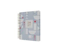 Collins Debden Scandi Range Agenda 2026-2027 13 mois A5 journalier par page Couverture rigide Bleu clair