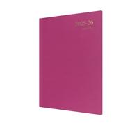 Collins ESSA43M.63-2526 Agenda semainier de rendez-vous 12 mois avec couverture rigide Format A4 Rose foncé