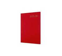 Collins Agenda semainier « Essentials » de juillet 2025 à juillet 2026, 12 mois, couverture rigide, format A5, rouge