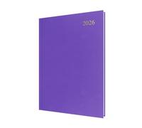 Collins - Essential - Agenda 2026 12 mois, 1 jour par page, couverture rigide A4, violet (ESSA41.55-26)