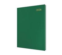 Collins - Essential - Agenda 2026 sur 12 mois, 1 jour par page, couverture rigide A4, vert (ESSA41.52-26)