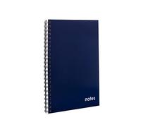 Collins Essential Cahier à spirales ligné Bleu foncé Format A4 80 pages