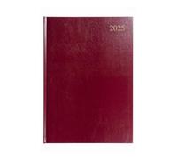 Collins Essential ESSA41.78-25 Agenda professionnel 2025 avec couverture rigide en cuir Marron Format A4