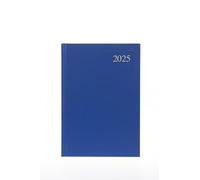 Collins Essential ESSA51.60-25 Agenda professionnel 2025 avec couverture rigide en cuir Bleu Format A5