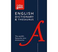 Collins Dictionaries – Collins Gem English Dictionary & Thesaurus – Broché
