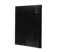 Collins Leadership - Calendrier annuel 2026 sur 12 mois, semainier avec 1/4 heure de rendez-vous, A4 - Noir (CP6740.99-26)