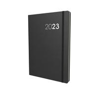 Collins Legacy - Agenda journalier 2023 A5 - Noir (CL51.99-23) - Planificateur complet, agenda et journal avec couverture douce au toucher