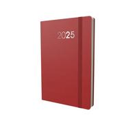 Collins Legacy Agenda semainier 2025 de poche avec couverture douce au toucher Rouge