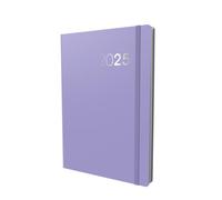 Collins Legacy CL51.55-25 Planificateur journalier professionnel avec couverture douce au toucher Format A5 1 jour par page (avec rendez-vous) Lilas