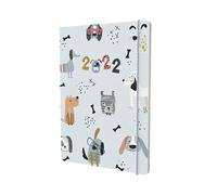 Collins Maru Agenda semainier 2022 Motif chiens Format A5