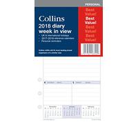 Collins PR2700-18 recharge pour organiseur 2018 Agenda civil par Semaine