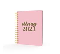 Collins Scandi Agenda semainier 2023 A5 - Rose (PW53.50-23) - Planificateur à spirales complet et journal