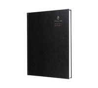 Collins Standard Desk Agenda 2025 semainier pour professionnels - Format A4 - Noir - (40,99-25) - Planificateur d'entreprise de qualité supérieure avec couverture rigide en cuir