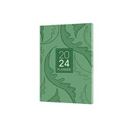 Collins Viridian E-VD153.52-24 Agenda semainier format A5 - Planificateur de style de vie pour le bureau, le travail, la maison et la maison - De janvier à décembre 2024 - Semainier - Feuille verte