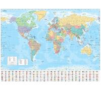 Collins World Wall Laminated Map