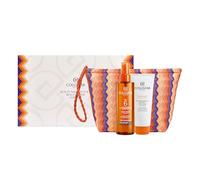 Collistar Coffret cadeau de soin solaire, huile sèche super bronzante SPF 6 200 ml + baume après-soleil hydratant 100 ml, bronzage intense et doré, avec trousse de maquillage