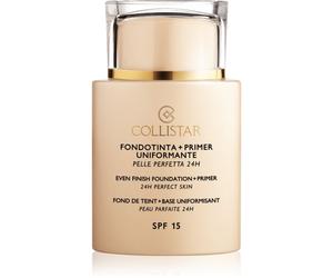 Collistar Even Finish Foundation+Primer 24h Perfect Skin fond de teint et base SPF 15 teinte 5 Amber 35 ml