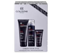Collistar Coffret cadeau rasage & nettoyage, mousse à raser 75 ml + gel nettoyant énergétique 30 ml + mini gel douche tonifiant 100 ml