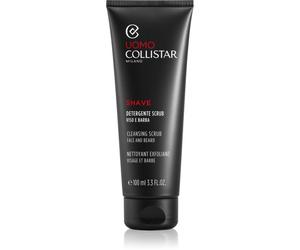 Collistar Uomo Face and Beard Cleansing Scrub exfoliant nettoyant pour préparer le visage au rasage 100 ml