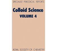 Colloid Science Hardback Book