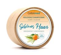 Colloimed Shampoing bar avec argent colloïdal et silicium 50 g - Shampooing pour cheveux beaux cheveux mandarine citronnelle (silicium argenté)