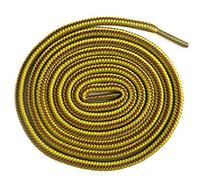 Collonil, 1 paire de lacets, Ronds, 3 mm d'épaisseur, Différentes longueurs, Différents Coloris. - - orangebraun/gelb, 150 cm