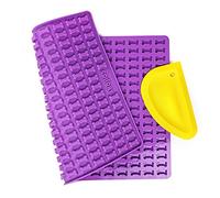 Collory Mini os (2 cm) - Moule en silicone et spatule - Tapis de cuisson pour biscuits et friandises - Moule à pralines, anti-adhésif et adapté à un usage alimentaire - Sans BPA
