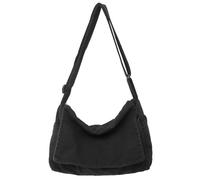 Collsants Sac à bandoulière décontracté en toile pour homme et femme, noir, Taille unique