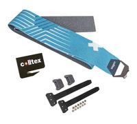 Colltex - Peaux de phoque à découper - Sad Todi Mix Étrier Hexagon + Camlock À Monter - Taille 130 mm - Bleu Bleu 130 mm