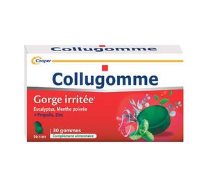 Collugomme Gommes gorge irritée sans sucres 30 gommes