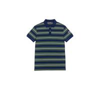 Colmar 7607 Polo Homme Rayé Bleu Foncé Logo Manche Courte Regular