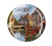 Colmar France Aimant de réfrigérateur souvenir en cristal