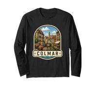 Colmar France Ville Canal Vintage Manche Longue
