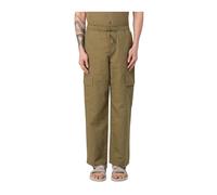 Colmar - Pantalon cargo en lin beige avec cordon de serrage - Homme - Pantalons - Vert - Taille: S