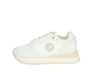 COLMAR Scarpe Donna Sneaker Travis Authentic High Outsole 050 Suede/Mesh White/Beige DS24CO01