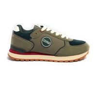 Colmar Scarpe Uomo Sneaker Travis Block 011 Suede/ecosuede Sage Green/Bottle Green/Red U25CO10
